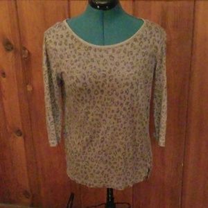 Animal print flowy top